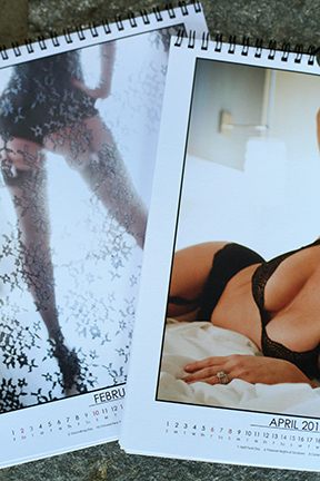 Boudoir calendar featuring intimate photography from San Diego Boudoir Photographer