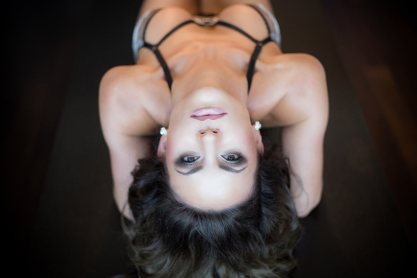 woman in an alluring pose